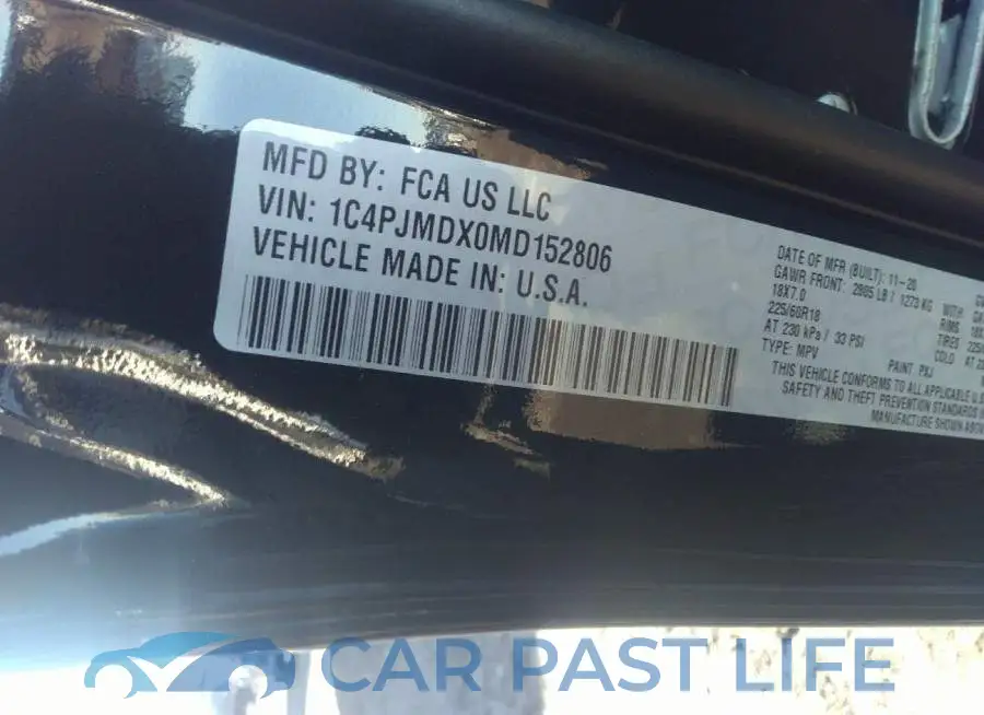 1C4PJMDX0MD152806# 9
