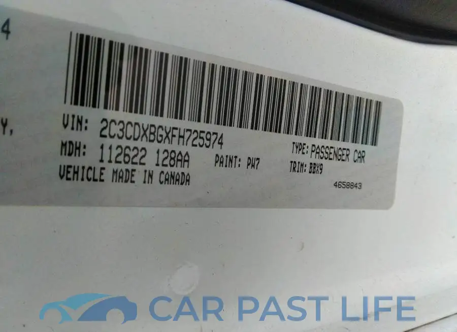 2C3CDXBGXFH725974# 9