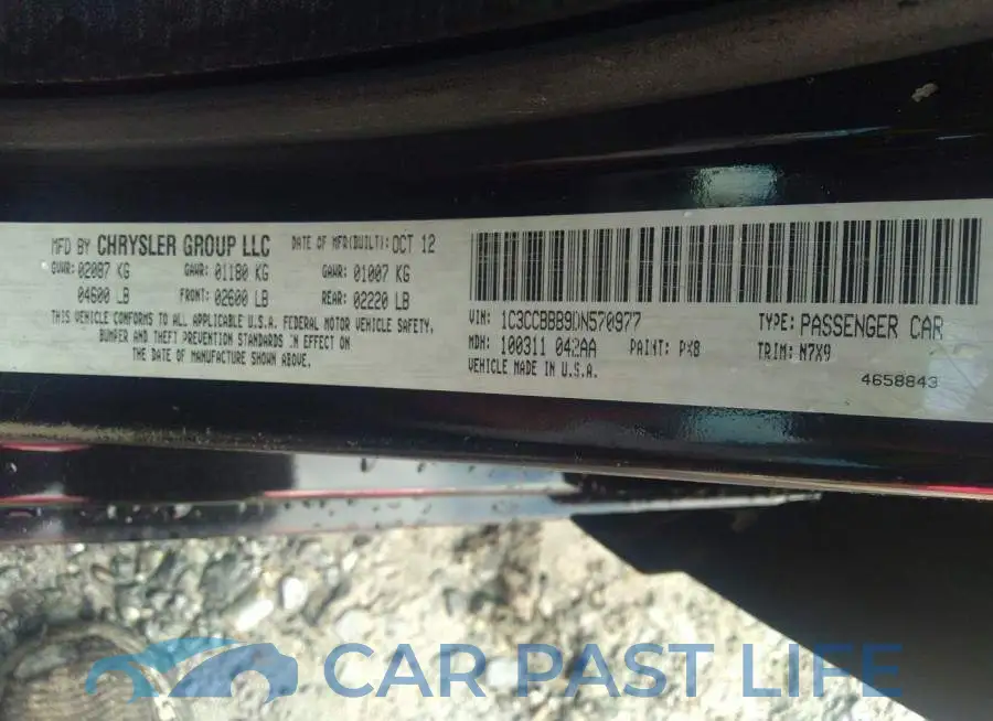 1C3CCBBB9DN570977# 9