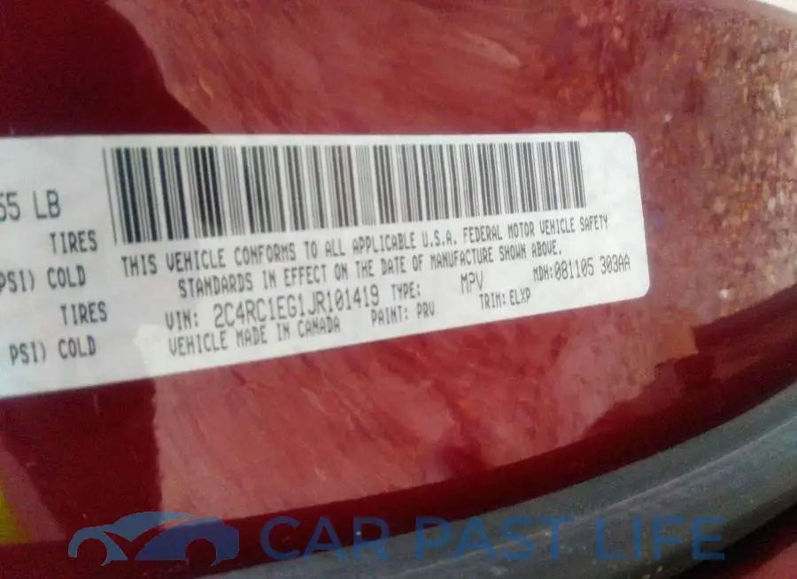 2C4RC1EG1JR101419# 9