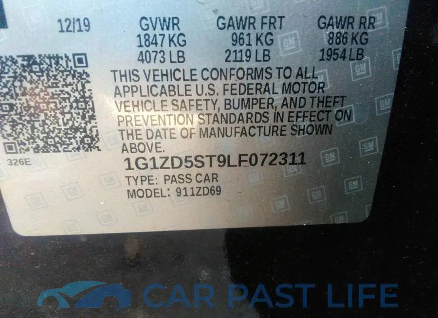 1G1ZD5ST9LF072311# 9