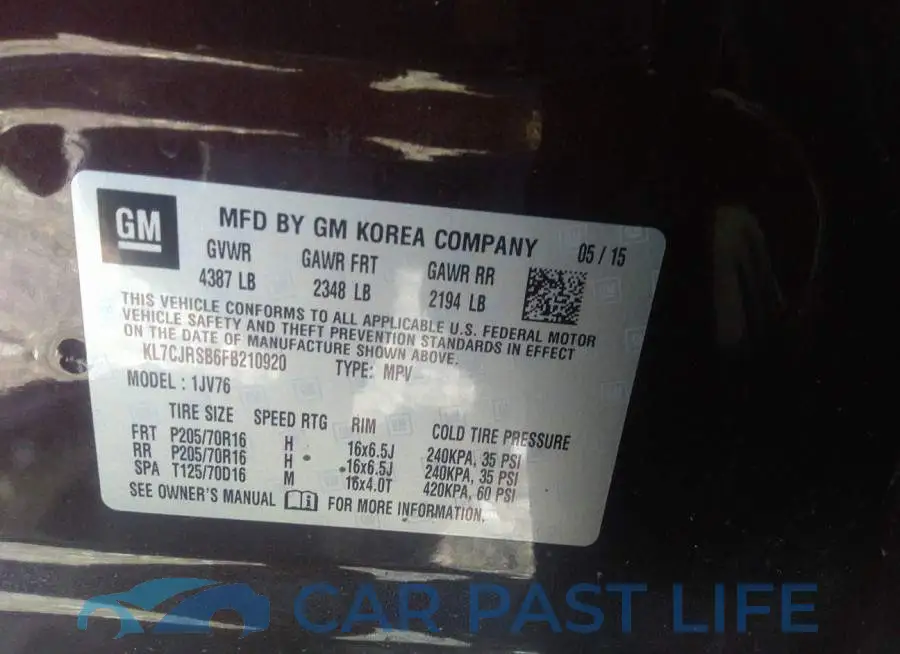 KL7CJRSB6FB210920# 9
