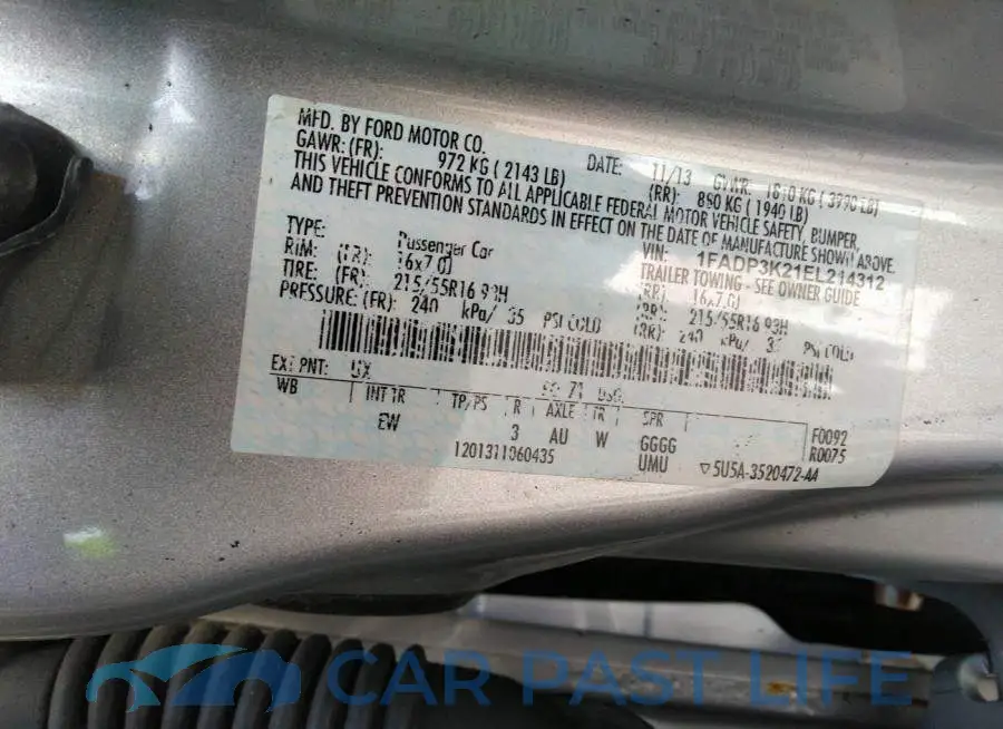 1FADP3K21EL214312# 9