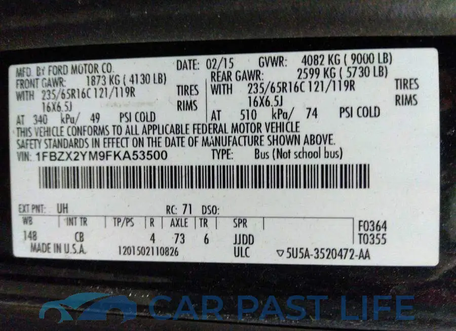 1FBZX2YM9FKA53500# 9