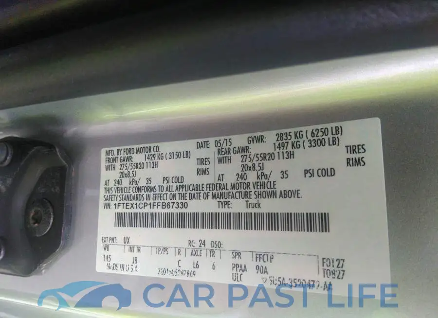 1FTEX1CP1FFB67330# 9