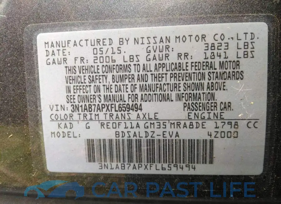 3N1AB7APXFL659494# 9