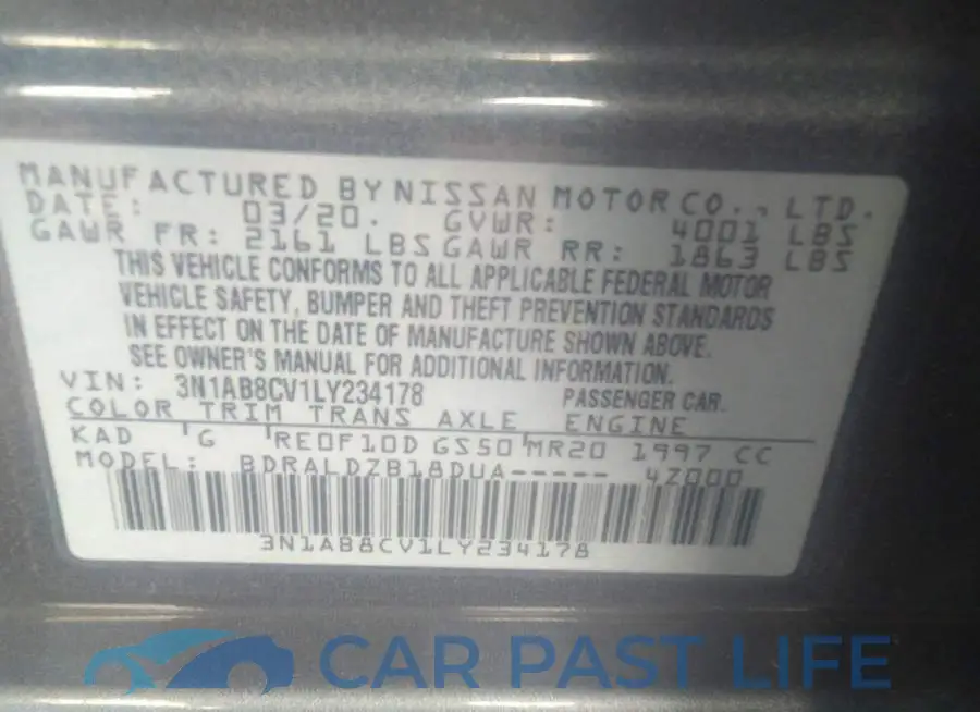 3N1AB8CV1LY234178# 9