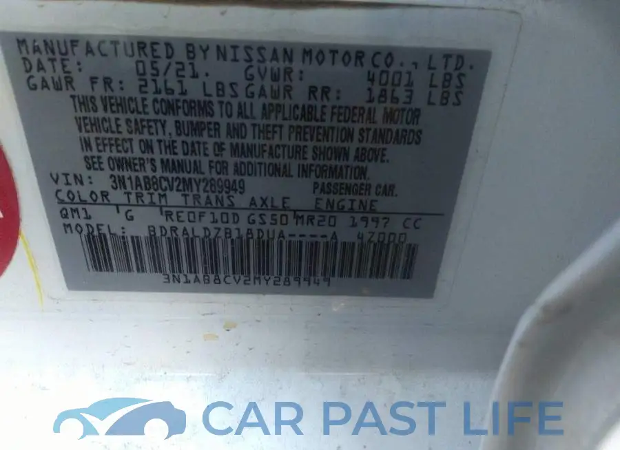 3N1AB8CV2MY289949# 9