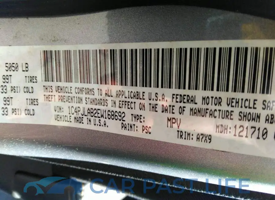 1C4PJLAB2EW168692# 9