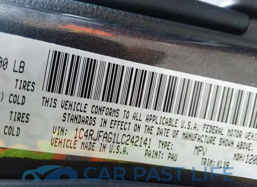 1C4RJFAG1LC242141# 9