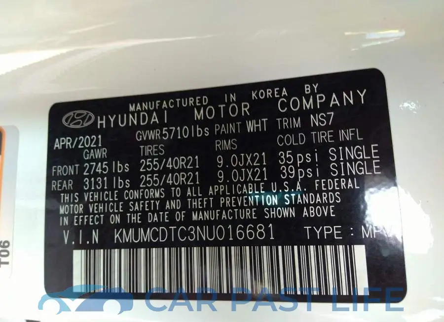 KMUMCDTC3NU016681# 9