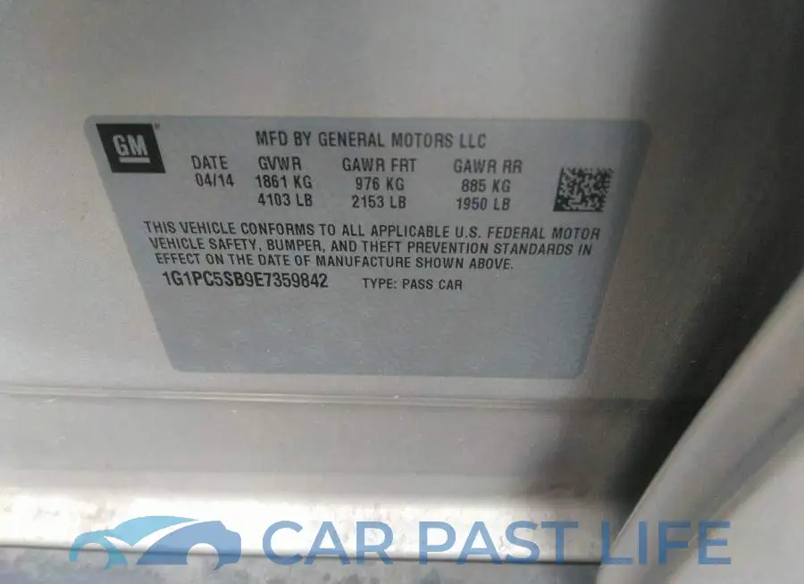 1G1PC5SB9E7359842# 9