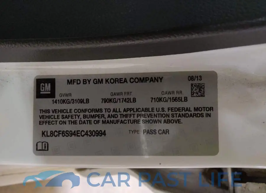 KL8CF6S94EC430994# 9