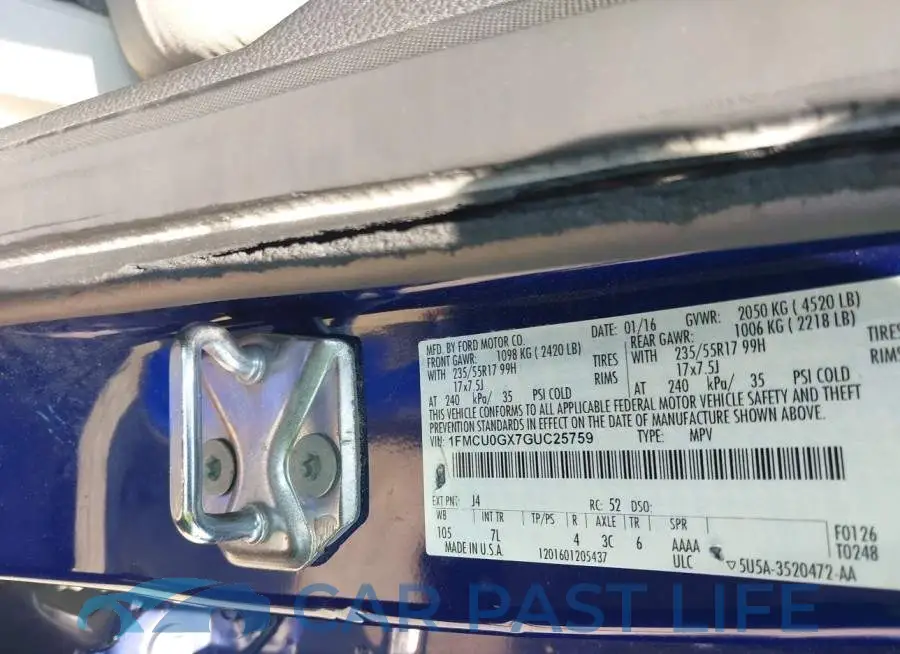 1FMCU0GX7GUC25759# 9