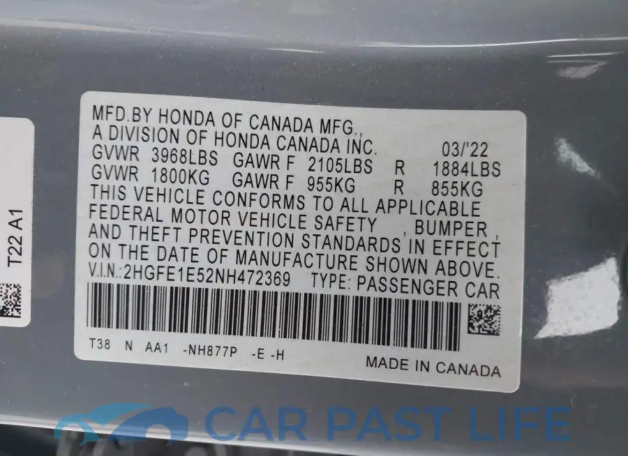 2HGFE1E52NH472369# 9