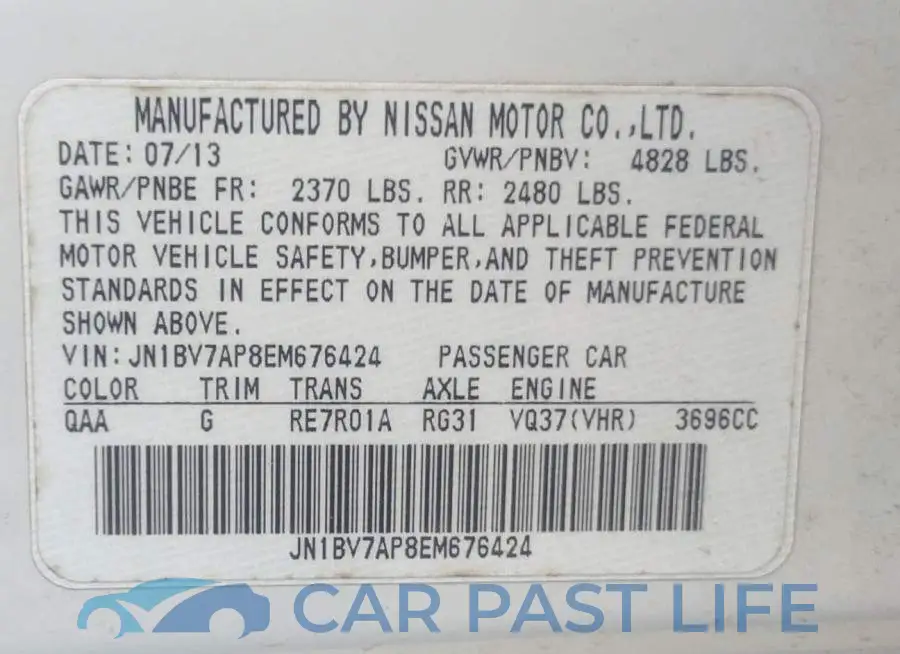 JN1BV7AP8EM676424# 9