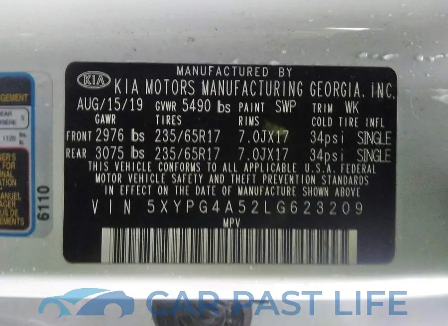 5XYPG4A52LG623209# 9