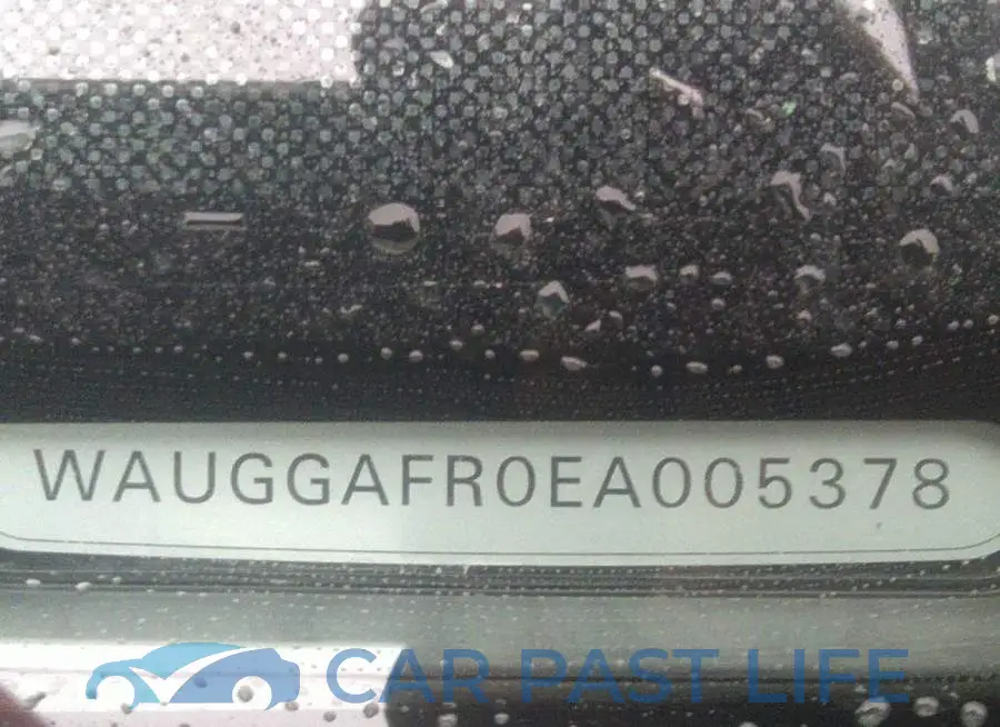 WAUGGAFR0EA005378# 9