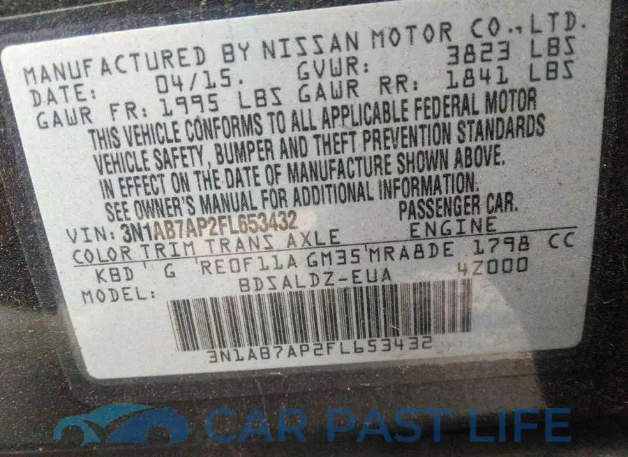 3N1AB7AP2FL653432# 9