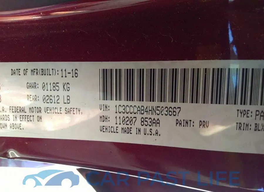 1C3CCCAB4HN503667# 9