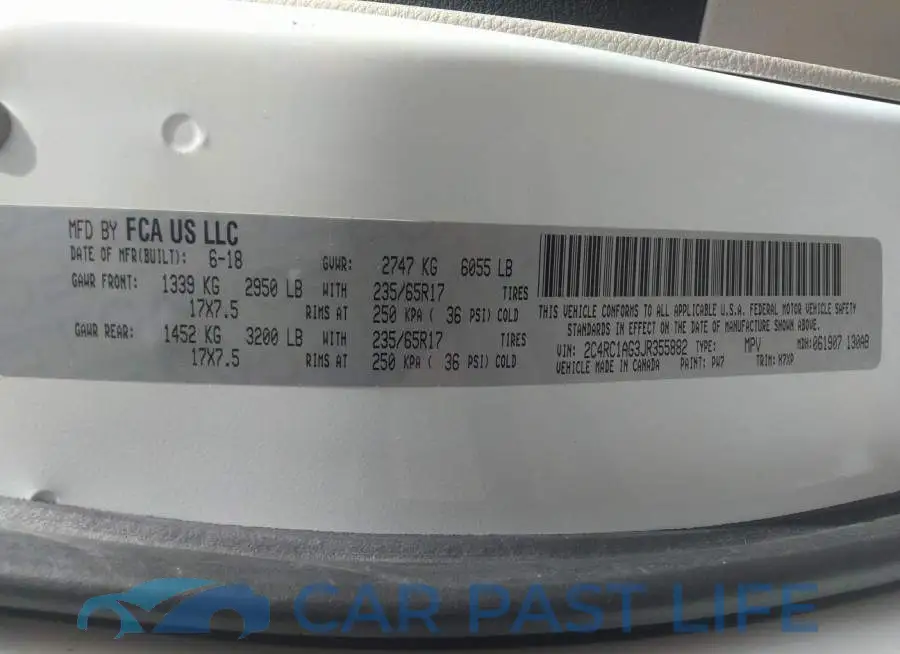 2C4RC1AG3JR355882# 9
