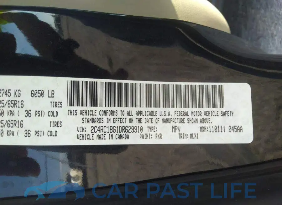 2C4RC1BG1DR629910# 9