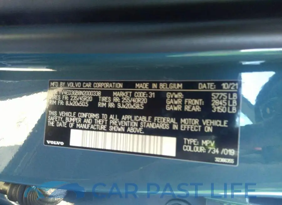 YV4ED3GB8N2000338# 9