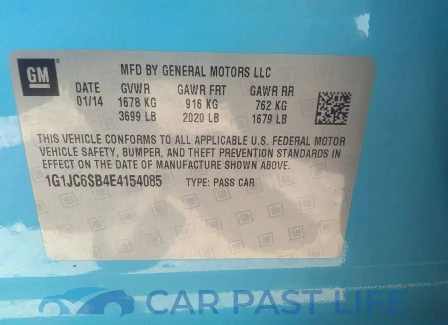 1G1JC6SB4E4154085# 9