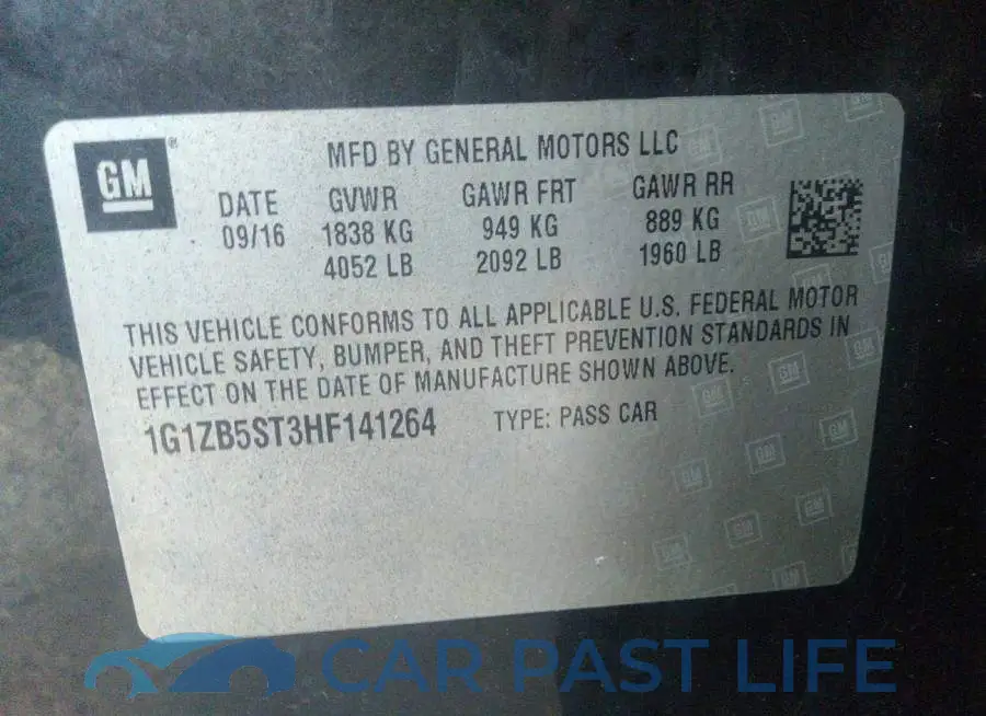 1G1ZB5ST3HF141264# 9