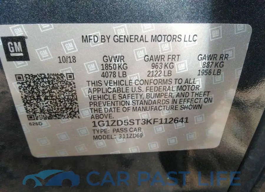 1G1ZD5ST3KF112641# 9