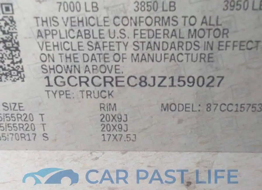 1GCRCREC8JZ159027# 9