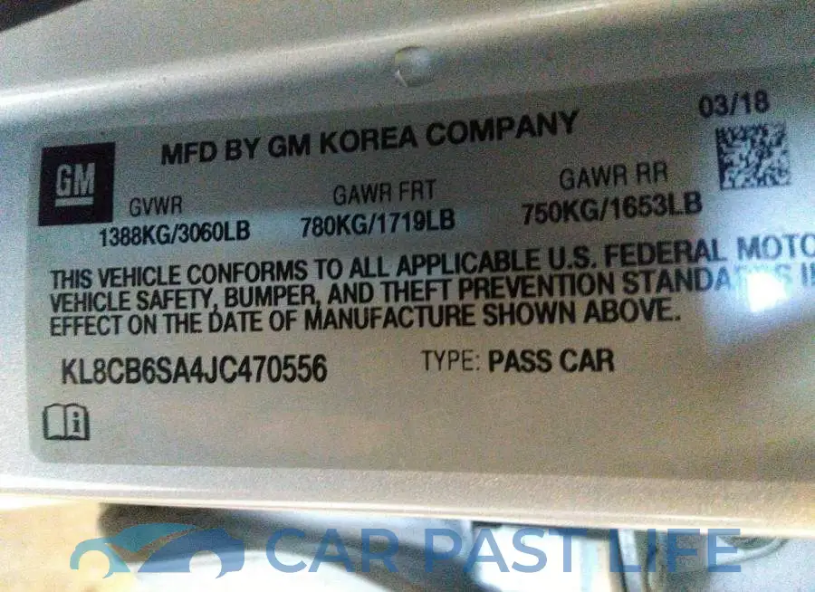KL8CB6SA4JC470556# 9