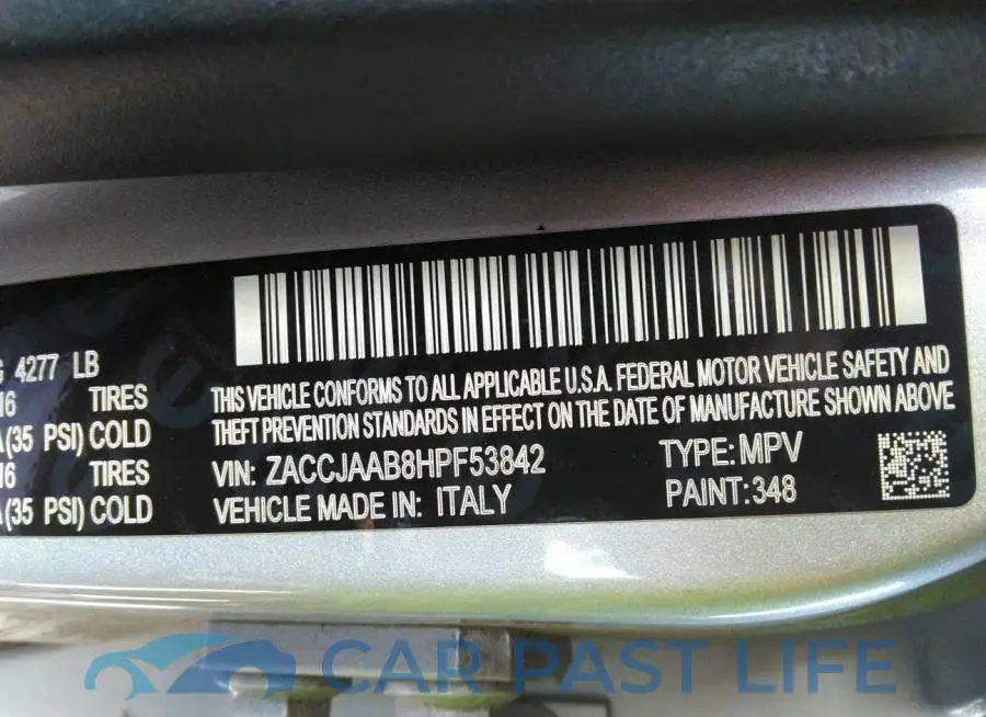 ZACCJAAB8HPF53842# 9
