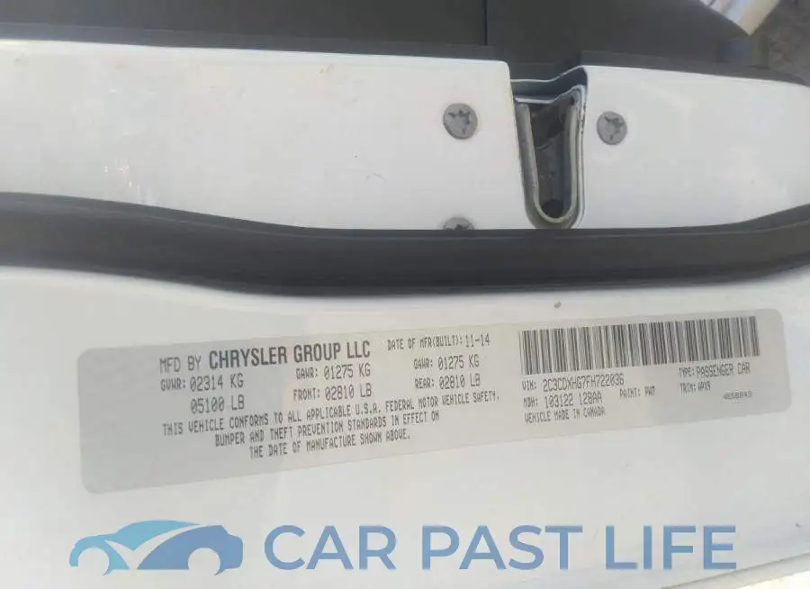 2C3CDXHG7FH722036# 9