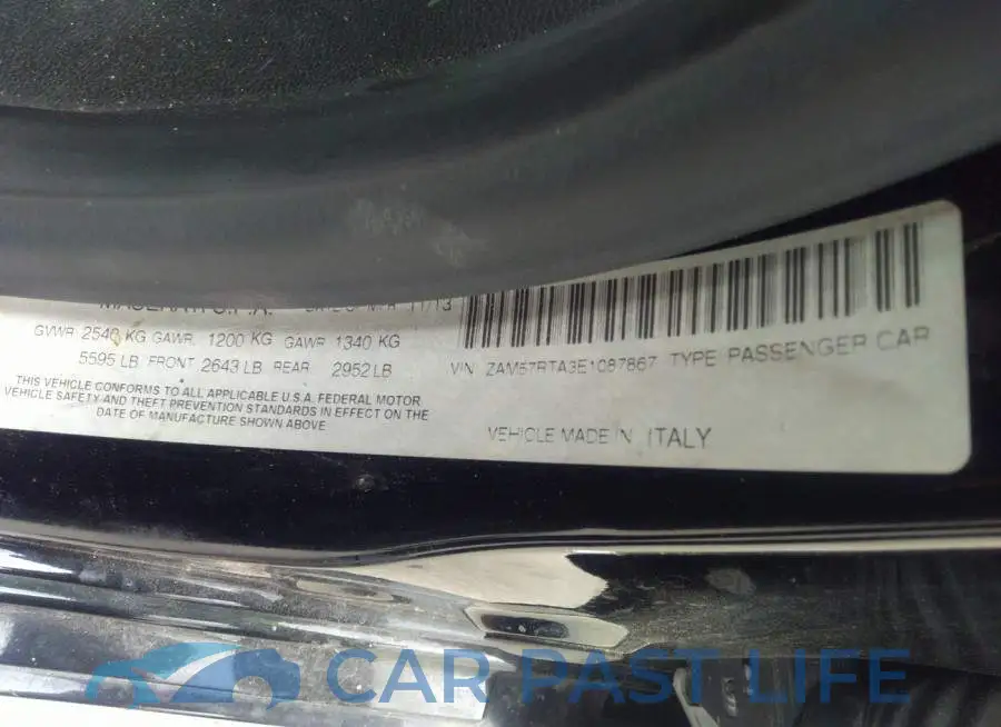 ZAM57RTA3E1087867# 9