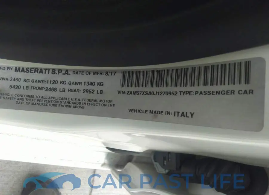 ZAM57XSA0J1270952# 9