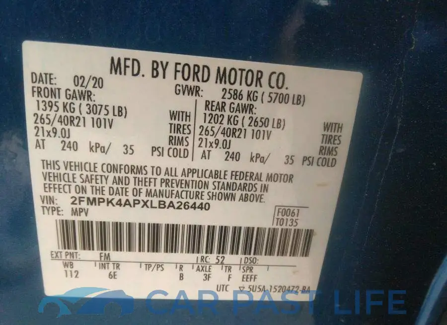 2FMPK4APXLBA26440# 9