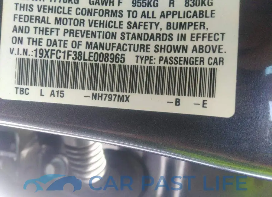 19XFC1F38LE008965# 9