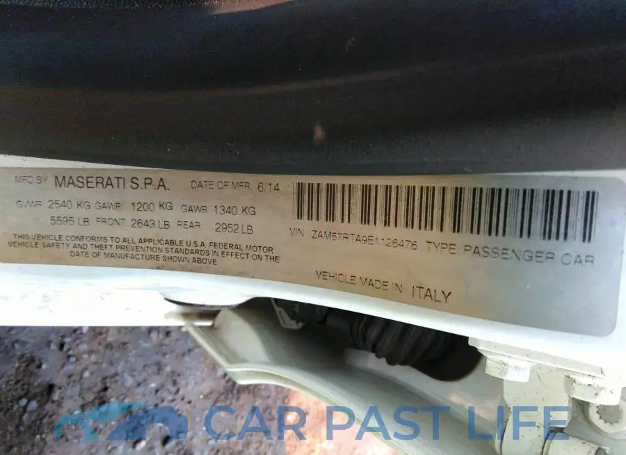 ZAM57RTA9E1126476# 9