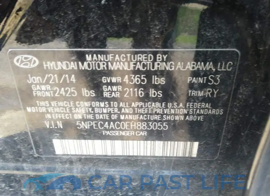 5NPEC4AC0EH883055# 9