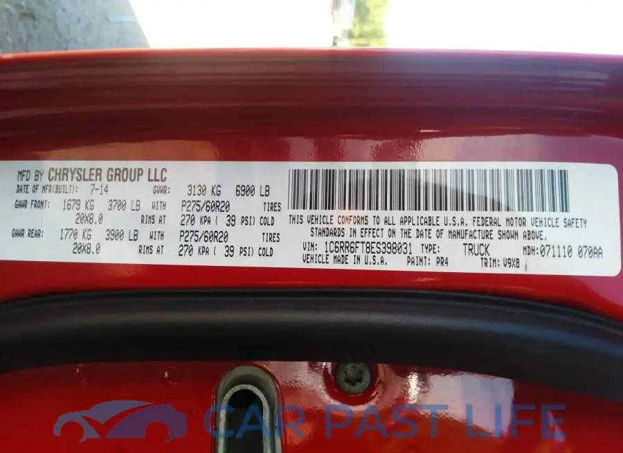 1C6RR6FT8ES398031# 9
