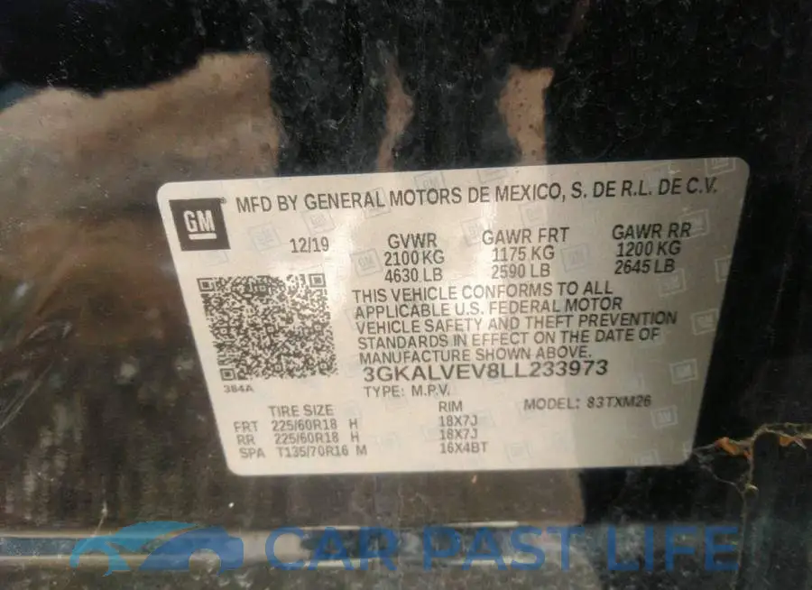 3GKALVEV8LL233973# 9