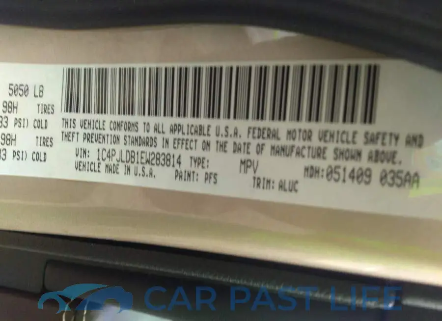 1C4PJLDB1EW283814# 9