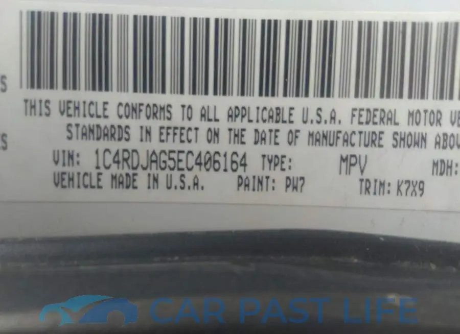 1C4RDJAG5EC406164# 9
