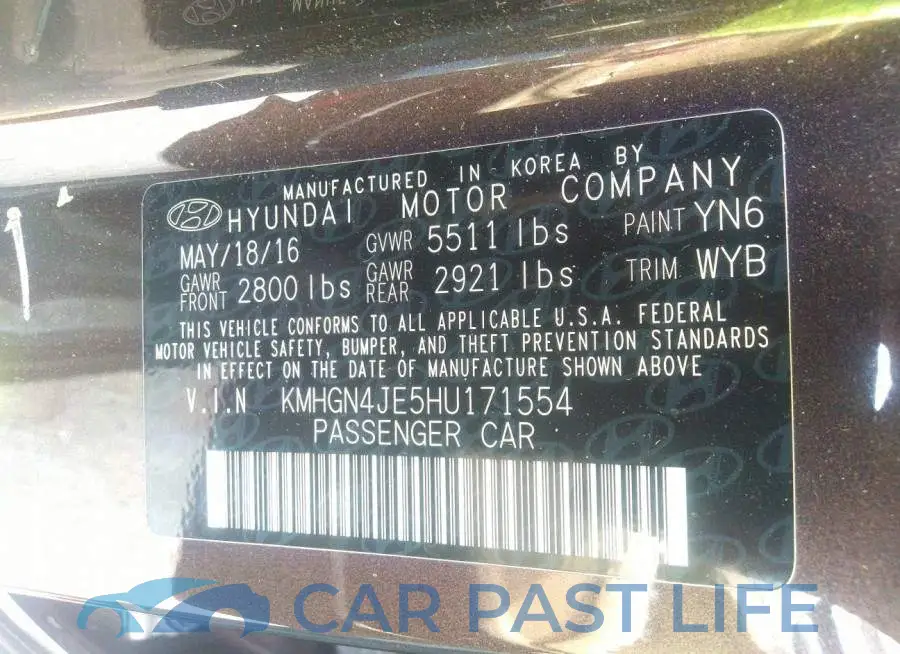 KMHGN4JE5HU171554# 9