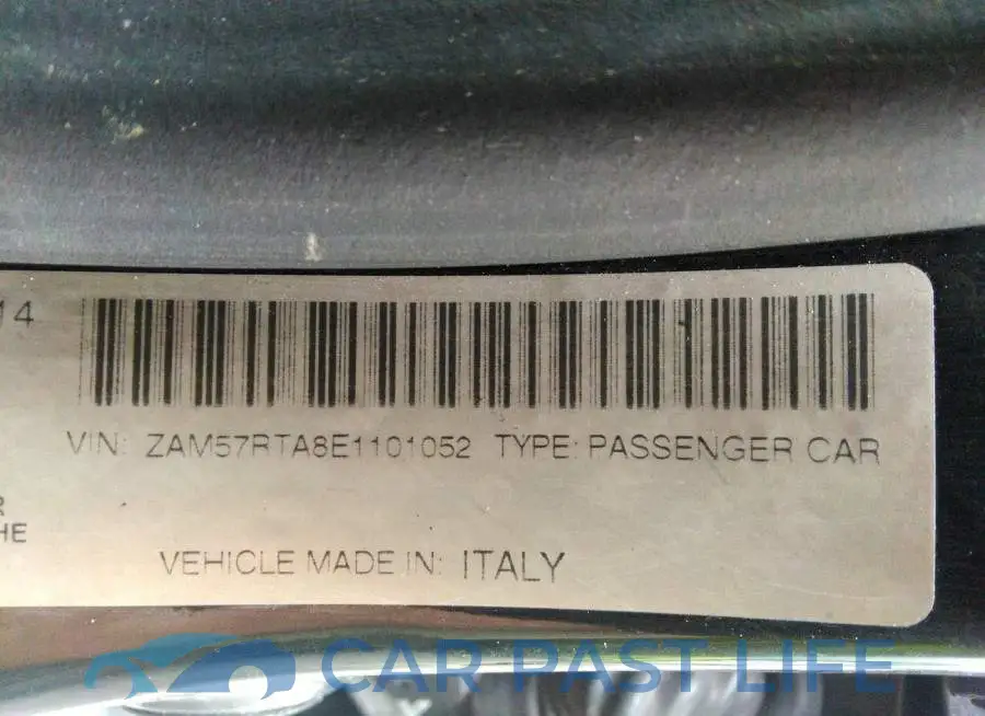 ZAM57RTA8E1101052# 9