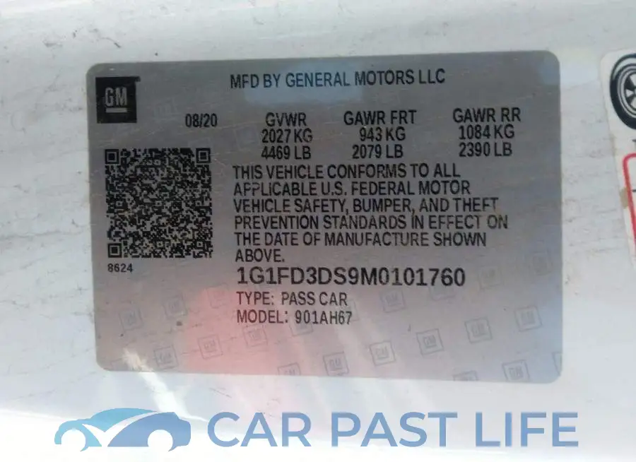 1G1FD3DS9M0101760# 9