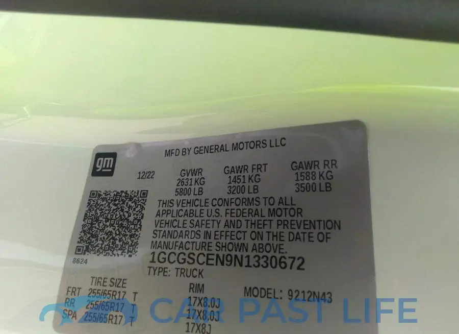 1GCGSCEN9N1330672# 9
