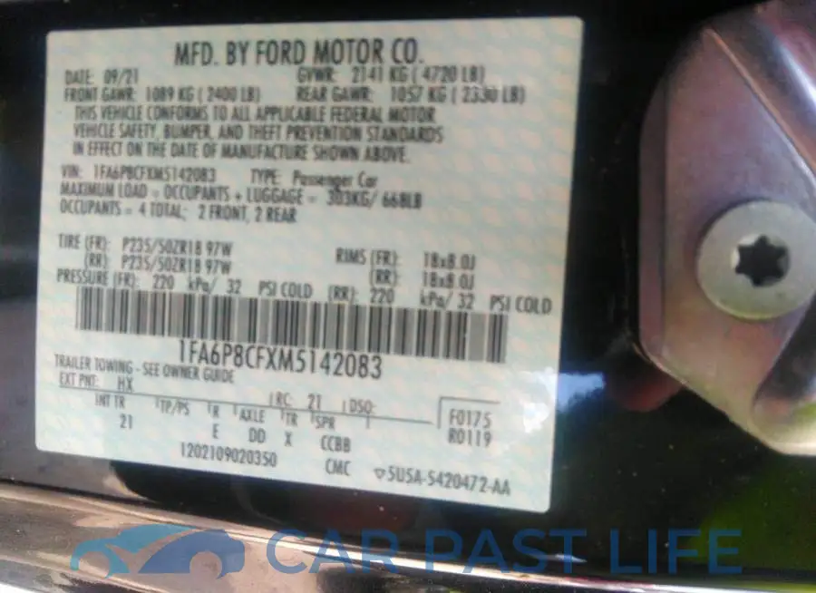1FA6P8CFXM5142083# 9