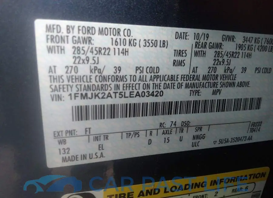 1FMJK2AT5LEA03420# 9
